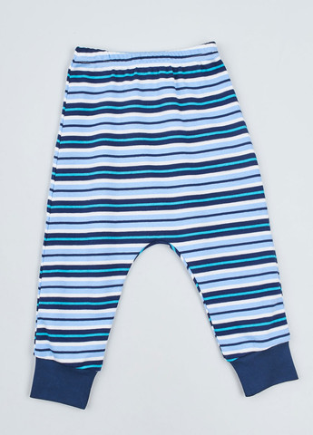Синяя всесезон пижама (лонгслів, брюки) лонгслив + брюки Ляля