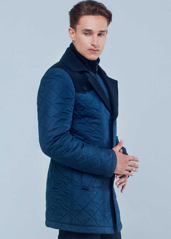 Темно-синяя демисезонная куртка куртка-пиджак Sun's House