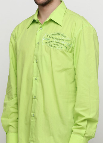 Салатовая кэжуал рубашка с надписями ANG