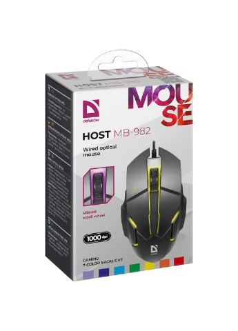 Мишка Host MB-982 USB Black (52982) Defender (253547519)