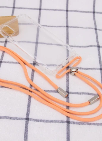 Чохол TPU Crossbody Transparent для Apple iPhone XS Max (6.5 ') Персиковий (is_00000041868_10) Epik (229724887)