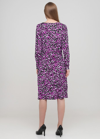 Фіолетова кежуал сукня на запах Mark леопардовий