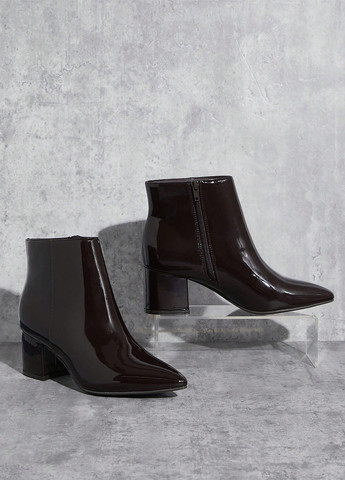 Темно-коричневі демісезонна ботильйони SHEIN