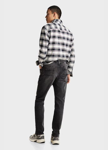 Черные демисезонные зауженные джинсы Tommy Jeans