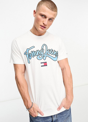 Белая футболка Tommy Hilfiger