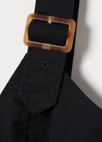 Черное джинсовое платье на запах H&M однотонное