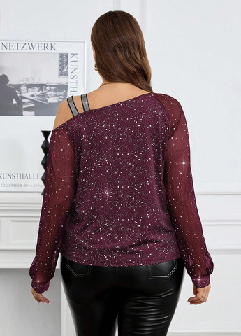 Фіолетова блуза SHEIN