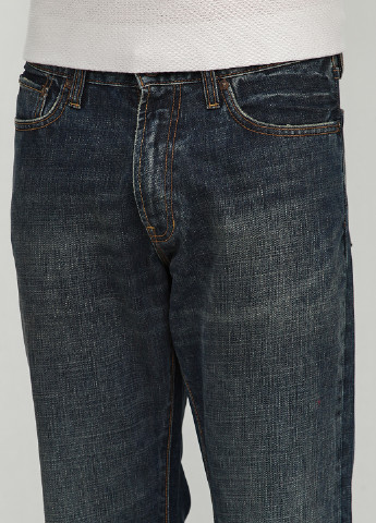 Темно-синие демисезонные клеш джинсы Gap