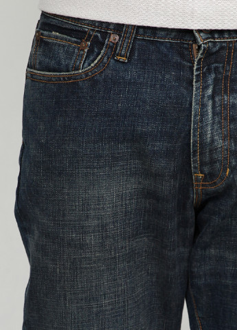 Темно-синие демисезонные клеш джинсы Gap