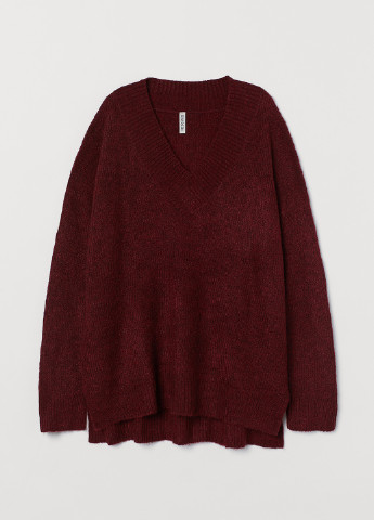 Бордовий зимовий пуловер пуловер H&M