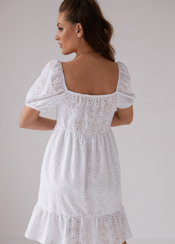 Білий кежуал сукня для вагітних дзвін Dianora однотонна