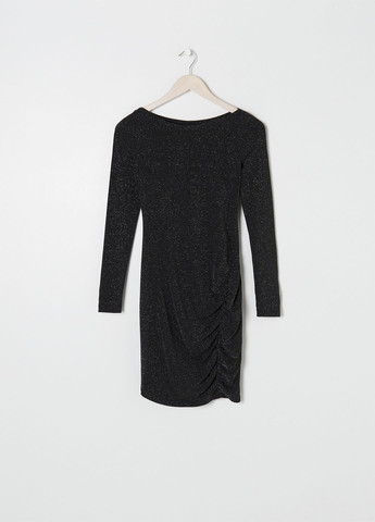 Чорна коктейльна, кежуал сукня Sinsay однотонна