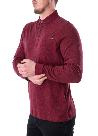 Бордовая футболка-поло для мужчин Ragman однотонная