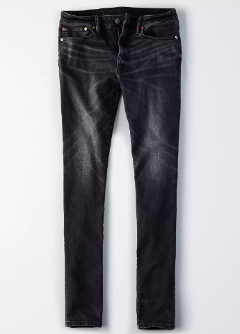 Черные демисезонные скинни джинсы American Eagle