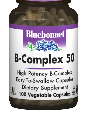 В-Комплекс 50,, 100 гелевых капсул Bluebonnet Nutrition (228293262)