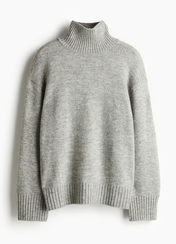 Серый зимний свитер джемпер H&M