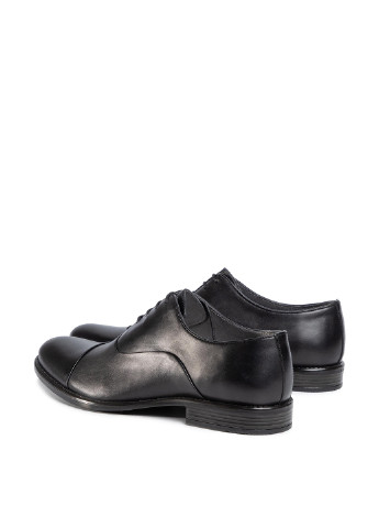 Черные классические напівчеревики lasocki for men mb-norway-101 Lasocki for men на шнурках