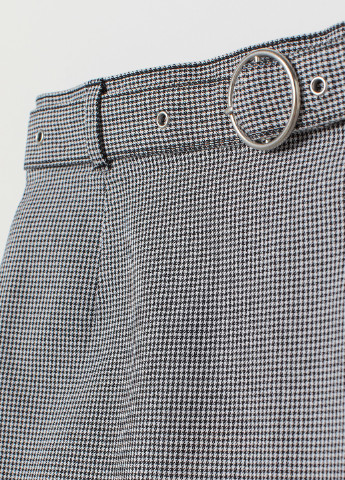 Черно-белая кэжуал юбка H&M а-силуэта (трапеция)