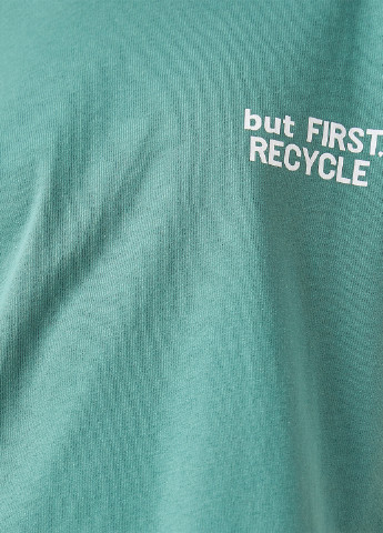 Зеленая летняя футболка KOTON