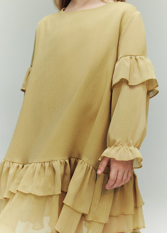 Горчичное платье H&M (366117073)