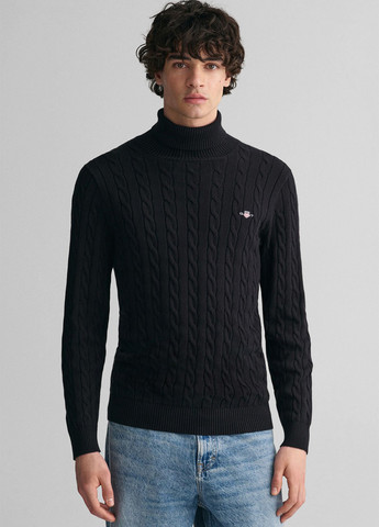 Чорний демісезонний светр Gant
