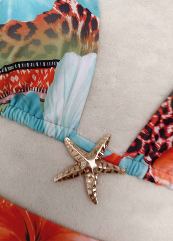 Комбінований літній купальник (ліф, трусики) бікіні, халтер, роздільний SHEIN