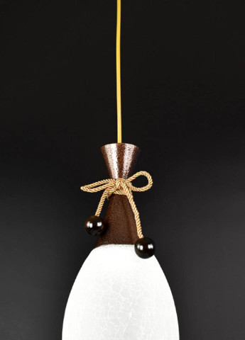 Люстра стельова підвісна на 1 лампочку 11322/1 Коричневий 50х15х15 см. Handmade (234537560)