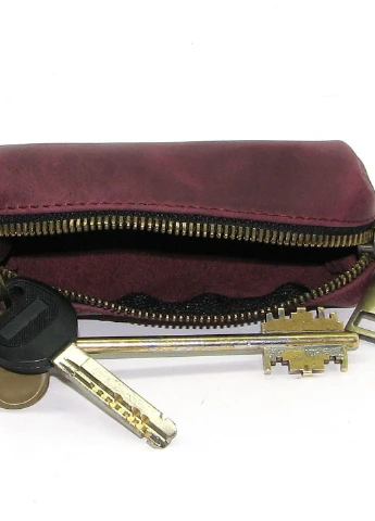 Кожаная ключница DNK Keys-S bochka H бордовая DNK Leather (253933164)