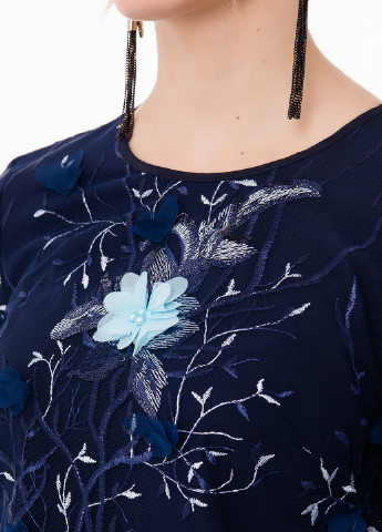 Темно-синяя демисезонная блуза Iren Klairie