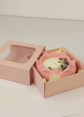 Эко свечи розовый лотос в подарочной коробке BeautlyMaysternya (253528253)