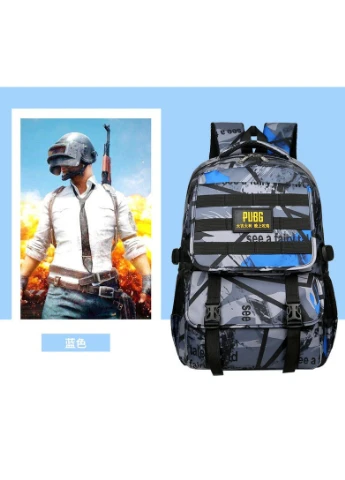 Міський рюкзак голубий в стилі PUBG Корона (252147867)