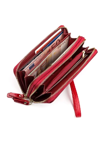 Жіночий шкіряний гаманець 19,5х10х4 см st leather (252128869)