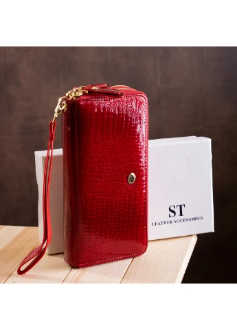 Жіночий шкіряний гаманець 19,5х10х4 см st leather (252128869)
