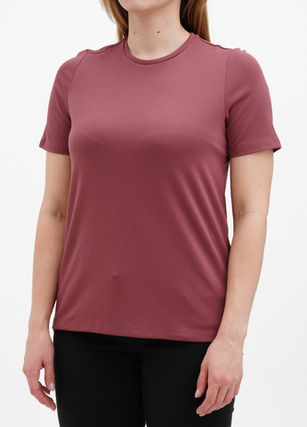 Светло-бордовая летняя футболка Vero Moda