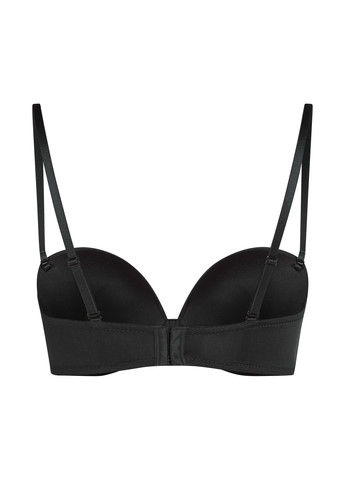 Чёрный балконет бюстгальтер Hunkemoller с косточками полиамид