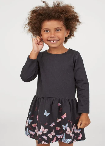 Чёрное платье H&M (223578315)