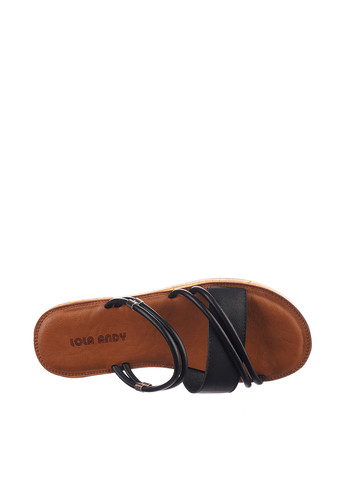 Черные шлепанцы Lola Andy плетение