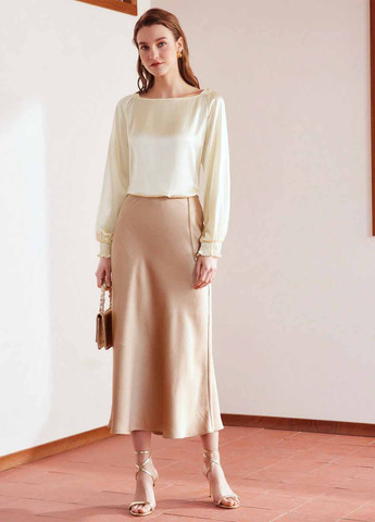 Кремова блуза SHEIN