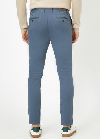 Светло-синие кэжуал демисезонные чиносы брюки KOTON