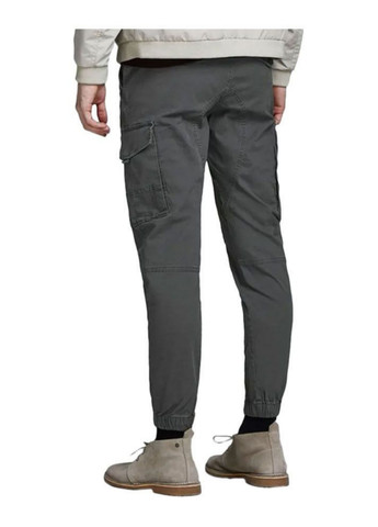 Темно-серые кэжуал демисезонные карго брюки Jack & Jones