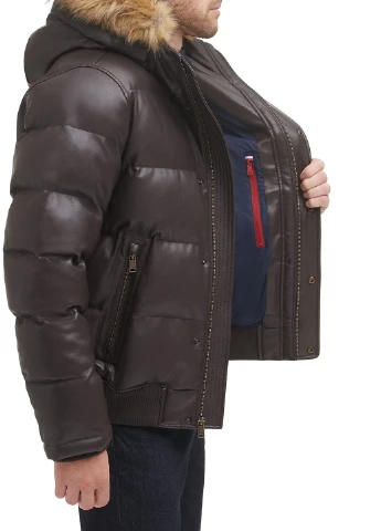 Коричнева демісезонна куртка Tommy Hilfiger
