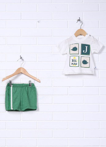 Зеленый летний комплект (футболка, шорты) Twetoon