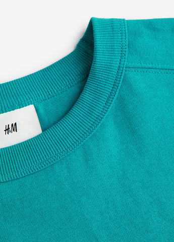 Бірюзова футболка H&M