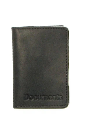 Подарочный набор №11 (ключница + обложка на права, ID паспорт) черный DNK Leather (253933694)