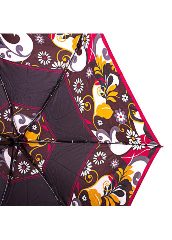 Чорна жіночий складаний парасолька повний автомат 93 см Airton (194321052)