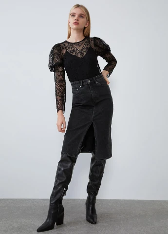 Чёрная блуза Zara