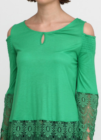 Зелена літня блуза Sassofono