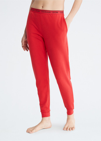 Красные домашние демисезонные джоггеры брюки Calvin Klein
