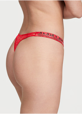 Красный демисезонный комплект (бюстгальтер, пояс, трусики) Victoria's Secret