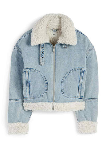 Голубая демисезонная куртка C&A